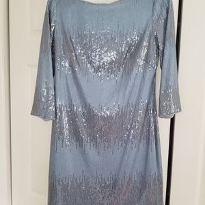 Vince Camuto Light Blue Sequin Sparkle Dress